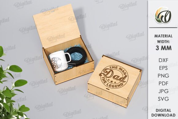 3D Father’s Day Gift Box