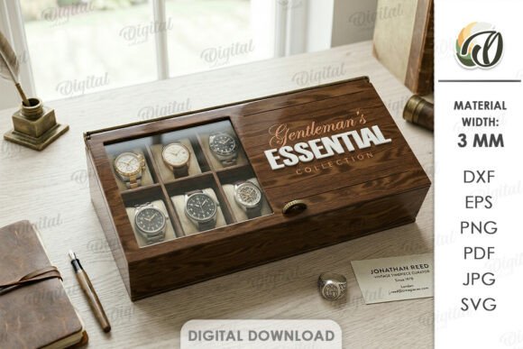 3D Men Accessories Box Laser Cut: A Practical Review of Digital Crafting Assets