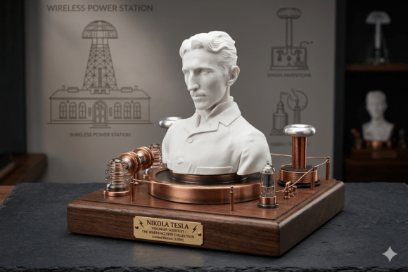 Nikola Tesla Portrait - 3d Printable